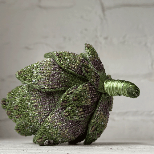 Hand-Beaded Artichoke by Trovelore