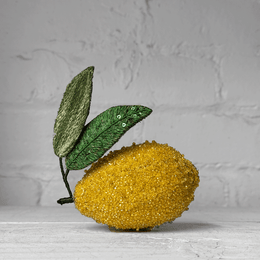 Hand-Beaded Lemon by Trovelore