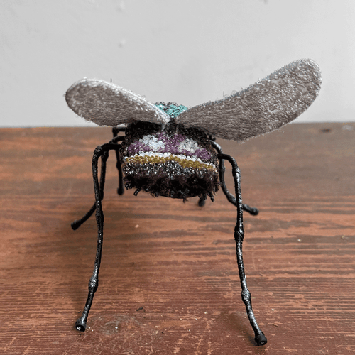 Hand-Beaded House Fly by Trovelore
