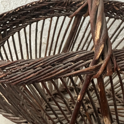 19th Century French Willow Basket (BSK #1)
