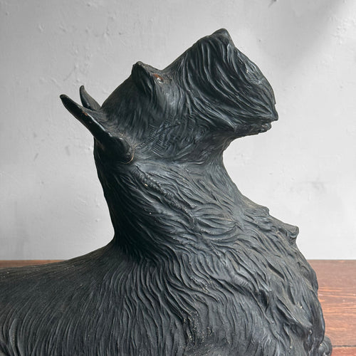 Vintage Black & White Scotch Whiskey Display Dog Pair
