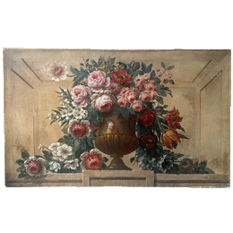20th Century French Floral Still Life on Panel