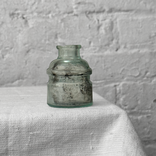 Antique Glass Ink Well Bottle #1