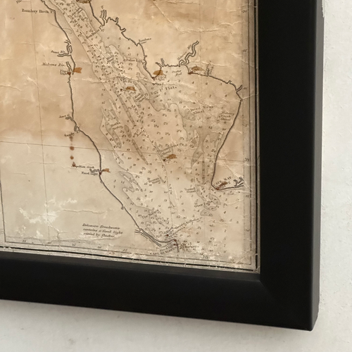 Framed Antique Map of North East America