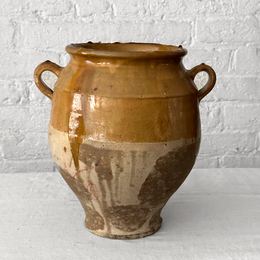 19th Century French Ceramic Glazed Confit Pot (CV02)