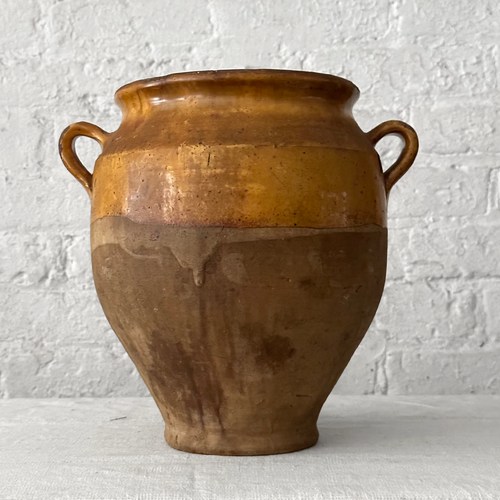 19th Century French Ceramic Glazed Confit Pot (CV04)