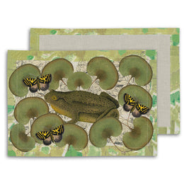 Toad Butterflies Linen Placemat Set of 2