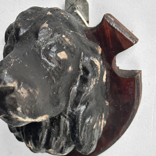 Antique Black Forest Carved Dog Head (D2404)