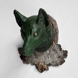 Antique Black Forest Carved Fox (F2402)