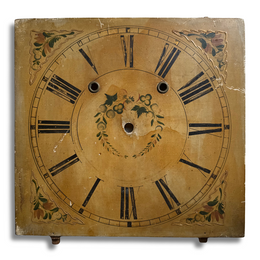 19th-century Wooden Clock Face (#1)