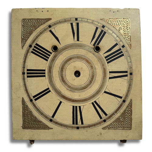 19th-century Wooden Clock Face (#2)