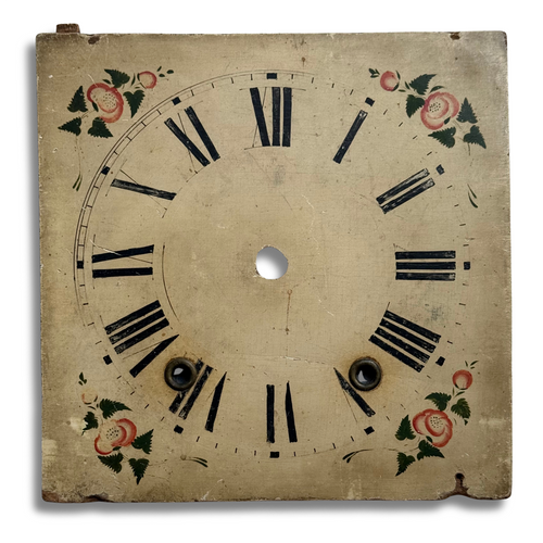 19th-century Wooden Clock Face (#3)