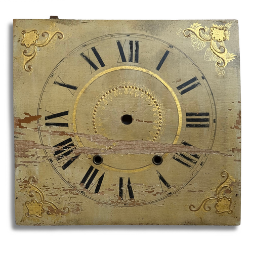 19th-century Wooden Clock Face (#4)
