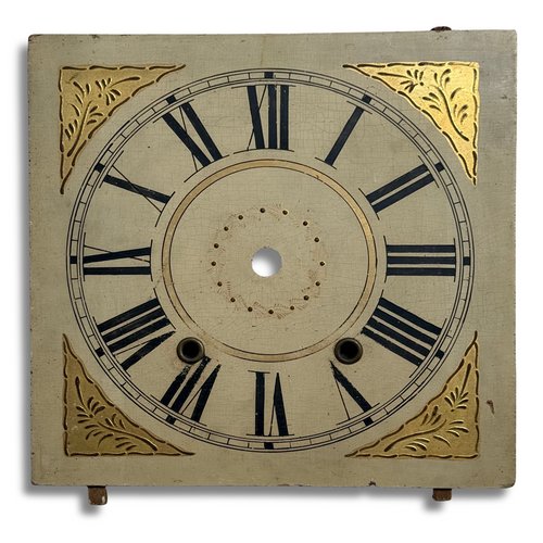 19th-century Wooden Clock Face (#7)
