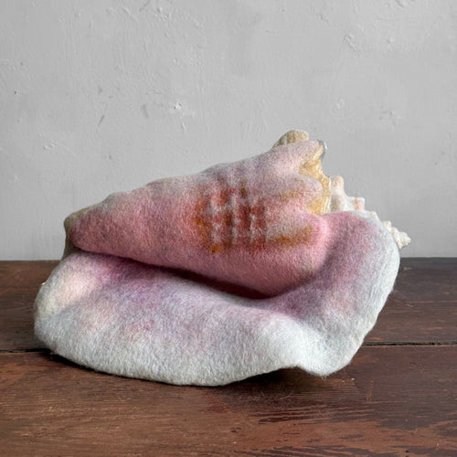 Needle Felted Queen Conch Shell