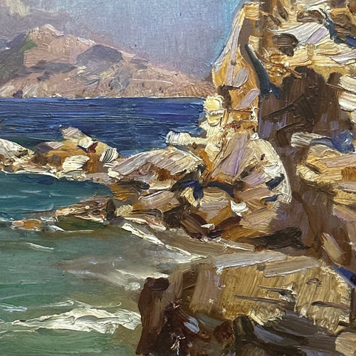Seaside Landscape Painting by Constantin Westchiloff