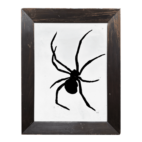 "Black Spider" in Vintage Frame