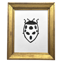 "Ladybug" in an 19th Century Gilded Frame