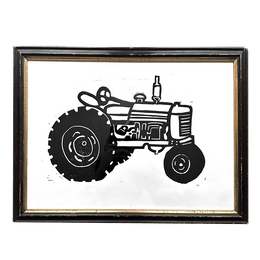 "Tractor" in a 19th Century Antique Frame
