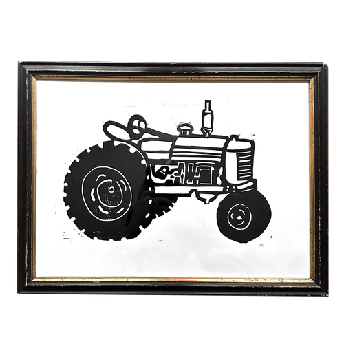 "Tractor" in an 19th Century Antique Frame
