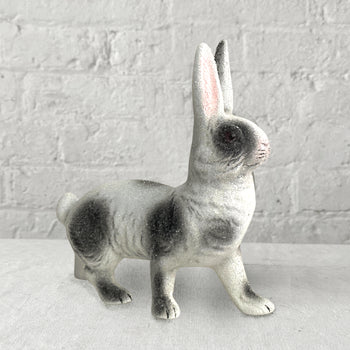 Papier-Mâché Black & White Walking Beaded Bunny