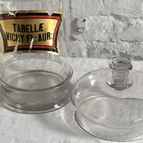 19th Century French Lidded Glass Jar
