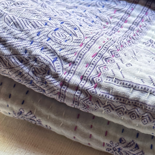 Vintage Sari Baby Blanket (JFB1101)