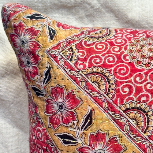 Vintage Sari Pillow (24-01)