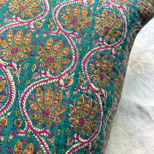 Vintage Sari Pillow (24-03)