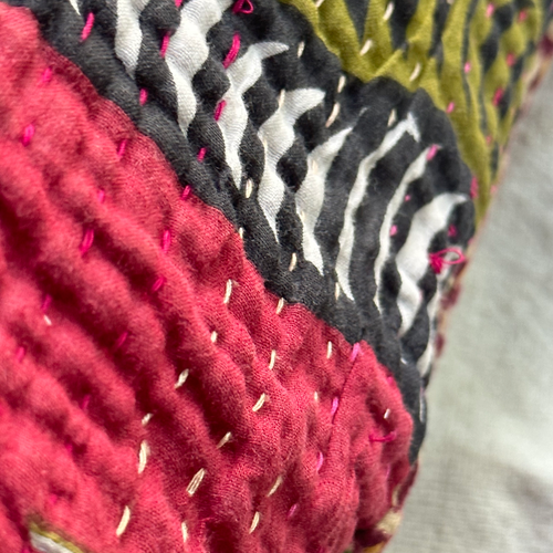 Vintage Sari Pillow (24-04)