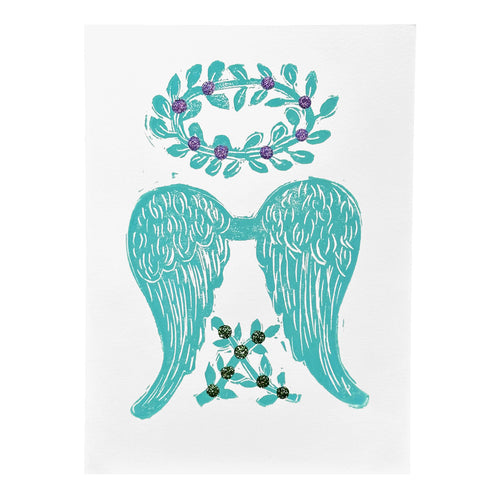 Aqua Angel Folded Card