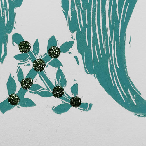 Aqua Angel Folded Card