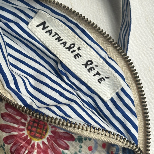 Into the Sea Zip Pouch with Strap by Nathalie Lete