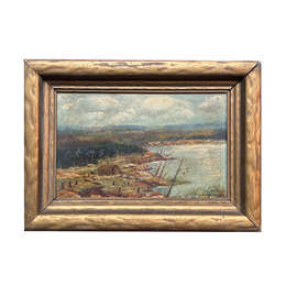 19th-Century framed Landscape Painting