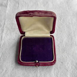 Purple Victorian Velvet Jewelry Box #138