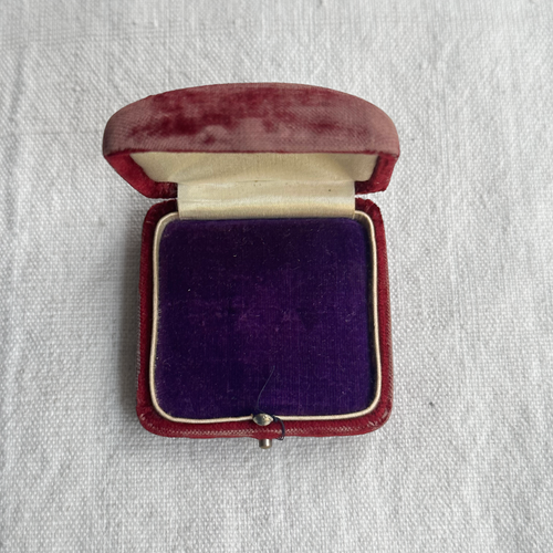 Purple Victorian Velvet Jewelry Box #138