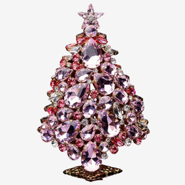 3D Rhinestone Crystal Magical Star Christmas Tree in Pink