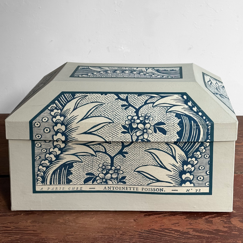 Antoinette Poisson Large Wedding Box in "Torrent Indigo" No. 72B