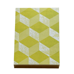 Small Geometric Notebook in Lime