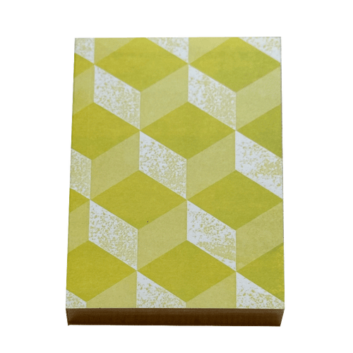 Small Geometric Notebook in Lime