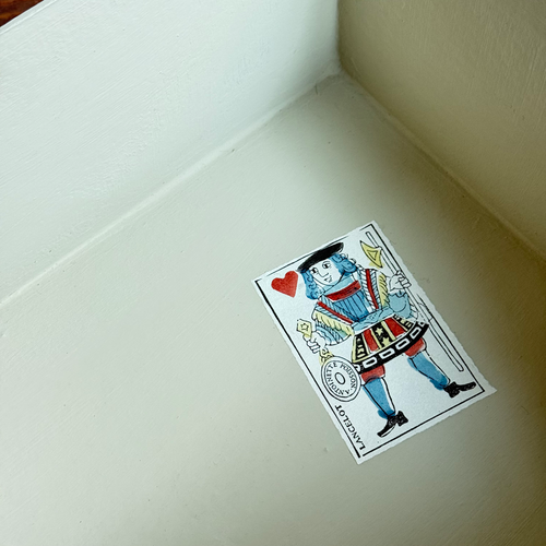 Antoinette Poisson Medium Wedding Box in "Guirlandes de Fleur Blue" No. 1A