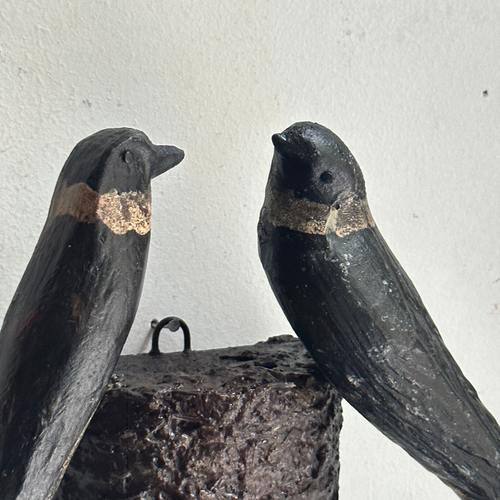 Black Forest Carved Birds Nest (N539)