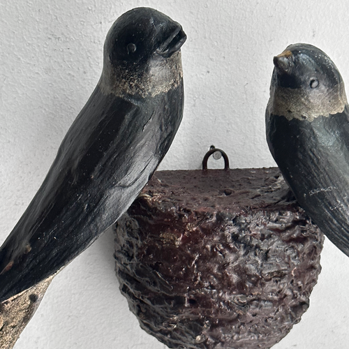 Black Forest Carved Birds Nest (N541)