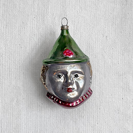 Nostalgic Clown Head  Ornament
