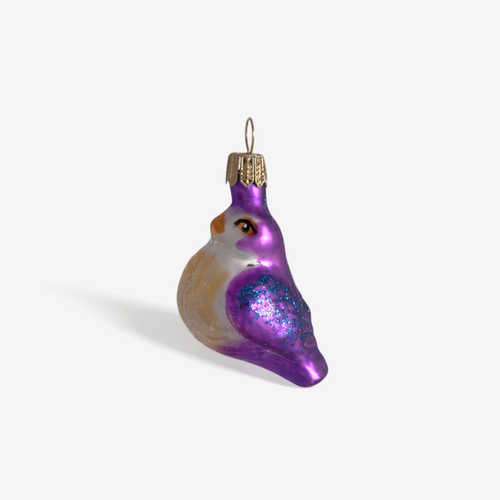 Mini Lilac Bird Ornament