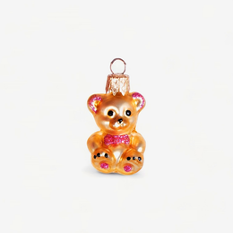 Mini Gold Teddy Bear Ornament