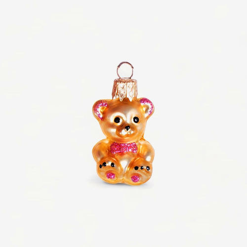 Mini Gold Teddy Bear Ornament