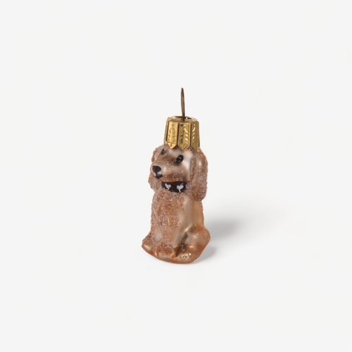 Mini Cream Poodle Ornament
