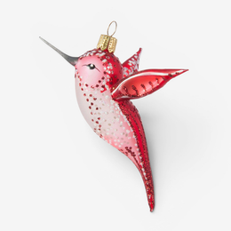 Clip-on Red Hummingbird Ornament