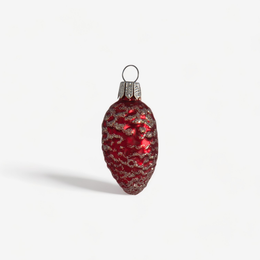 Mini Red Pine Cone Ornament